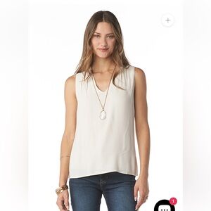 Tart Layla Ivory Sleeveless Tank Top NWOT Still full price online